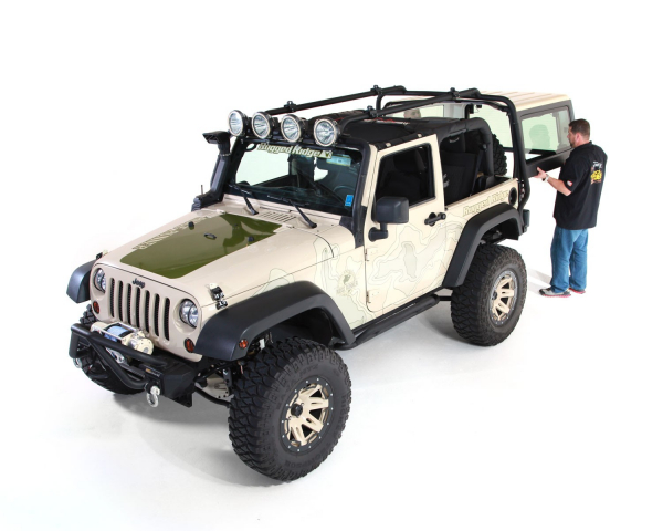 Rugged Ridge Sherpa roof rack / Dachgepäcktraeger Jeep Wrangler 07-18 2-tuerer