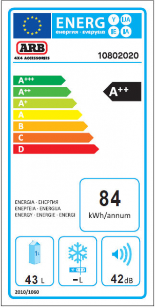 ARB ZERO SINGLE ZONE KÜHLBOX 44L 12-V/24-V/220-V