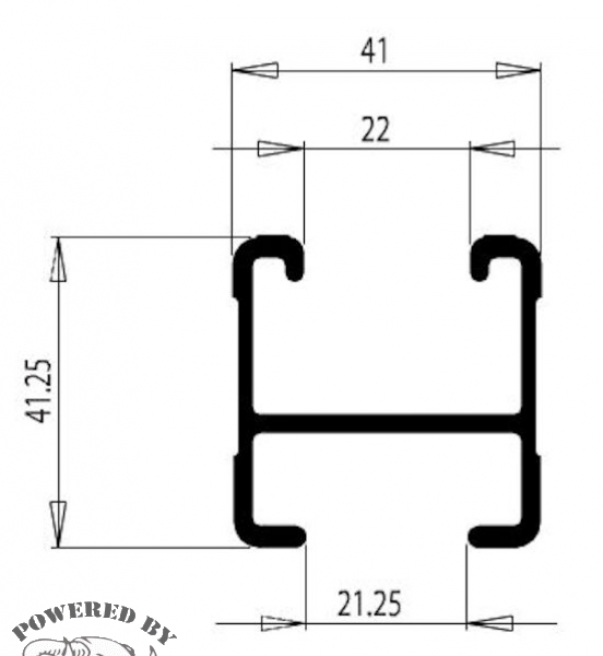 RHINO RACK QUERTRÄGER 1375MM, SCHWARZ HEAVY DUTY