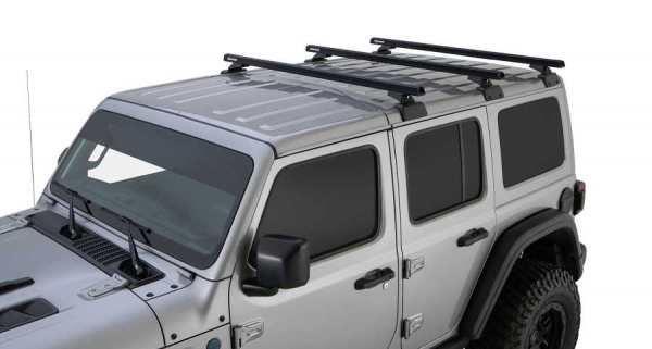 RHINO RACK HEAVY DUTY (3) 1500MM,SCHWARZ BACKBONE+RCL, JEEP WRANGLER JL, 4-TRG.