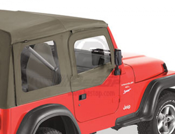 Steckfensterset für Halbtueren Khaki Diamond - Wrangler TJ 96-06