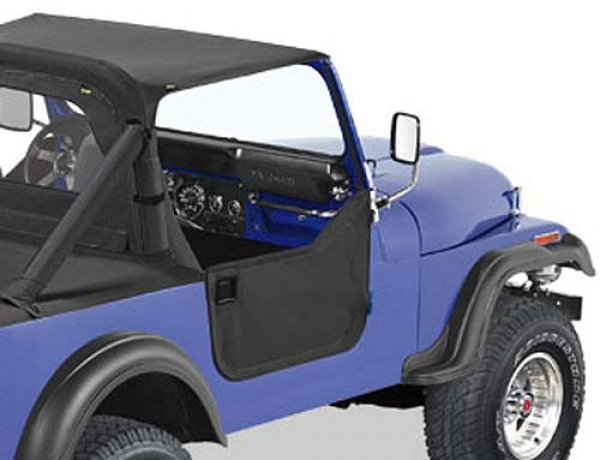 Bestop  Halbtueren-Set  Black Denim  Jeep CJ7: 81 - 86 | Wrangler YJ: 87 - 95