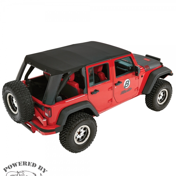 Trektop Pro  Black Twill 4 Tuerer Jeep JK 07-18