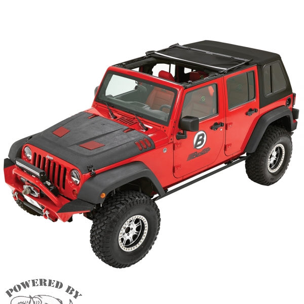 Trektop Pro  Black Twill 4 Tuerer Jeep JK 07-18