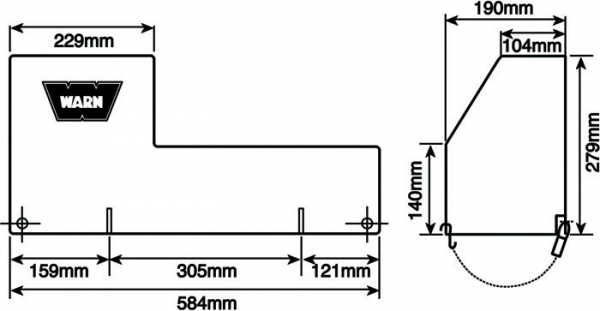 Abdeckhaube M6000 - XD9000 Relaiskasten seitlich