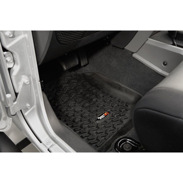 ALL TERRAIN FLOOR LINER, FRONT PAIR, BLACK, RUGGED RIDGE, JEEP W