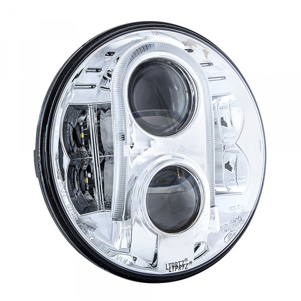 LTPRTZ® 7" LED Frontscheinwerfer 2.0 fuer Jeep ECE chrom