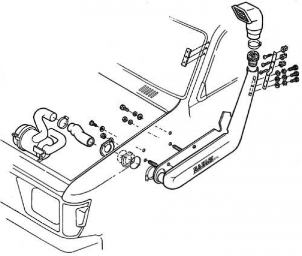 Safari-Snorkel Hilux '89-'97 SS106HF,