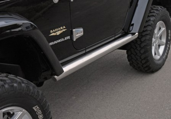 Seitenbügelset Edelstahl,4-Türer Ø 90mm, Wrangler JK, 07-