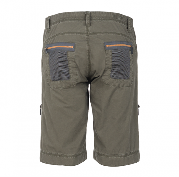 MAN SHORTS W/ ZIPPED MESH POCKETS Gr.50 Dusky Green