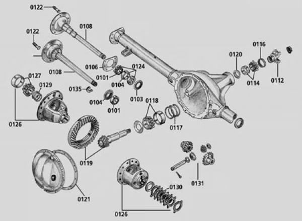 Differential Standard, Dana 44, ZJ, 96 - 98