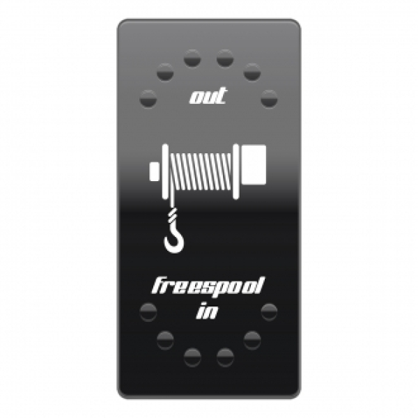 Wippenschalter Cover Winch Freespool horntools Offroad Switch Wipp Schalter Laserbeschriftet für Hintergrundbeleuchtung horntools Rocker Sw