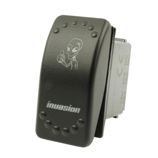 Wippenschalter INVASION horntools Offroad Switch Wipp Schalter mit LED Beleuchtung horntools Rocker Switch Wipp Schalter
