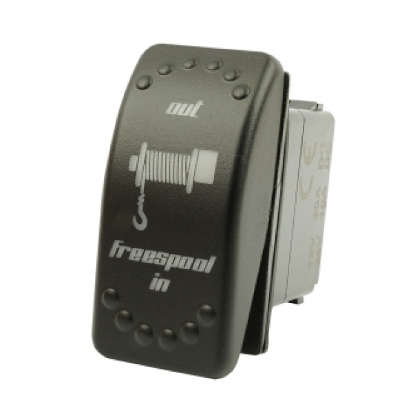 Wippenschalter Winch Freespool horntools Offroad Switch Wipp Schalter mit LED Beleuchtung horntools Rocker Switch Wipp Schalter