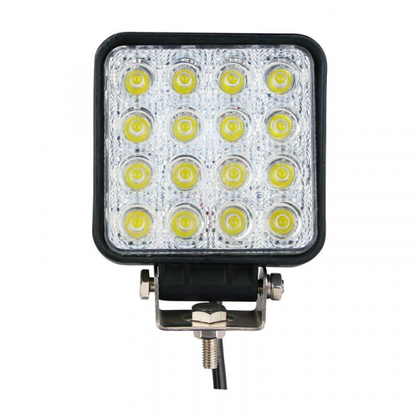 LIGHTPARTZ® LED Arbeitsscheinwerfer 48W 4" 4000lm Flood Light 60° 10-30V OFFROAD