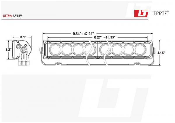 LIGHTPARTZ® ULTRA SERIES 120W LED LIGHT BAR