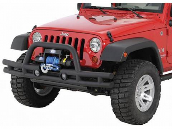 Tube Seilwinden Stoßstange vorne schwarz Jeep Wrangler JK Bj. 07-18