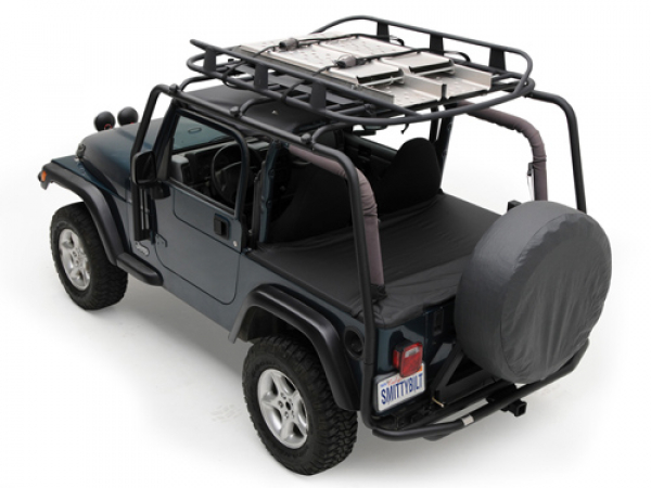 Smittybilt Dachgepäckträger schwarz - Wrangler JK 07 - 18 zwei Tuerer