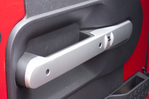 Front Türgriff Cover, Silber gebürstet, Jeep JK 07-10