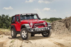 Frontstoßstange Spartacus schwarz mit Bügel Jeep Wrangler JK Bj. 07-18