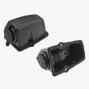 ARB-STECKDOSE 12/24V, MIT GEHÄUSE FÜR AUFBAU