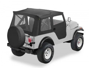 Bestop Supertop  Softtop mit teilbaren Softtoptüren  Black Crush Jeep CJ5: 76 - 83