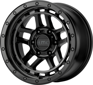 Alu Felge 8,5 x 17 ET +18 KMC KM540 RECON schwarz Jeep Wrangler JK / JL ab BJ 07- KM54078550718 SATIN BLACK mit TÜV