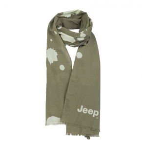 MAN SCARF "Splashes" Dusky Green