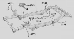 Handbremsseil links, CJ, 76 - 78